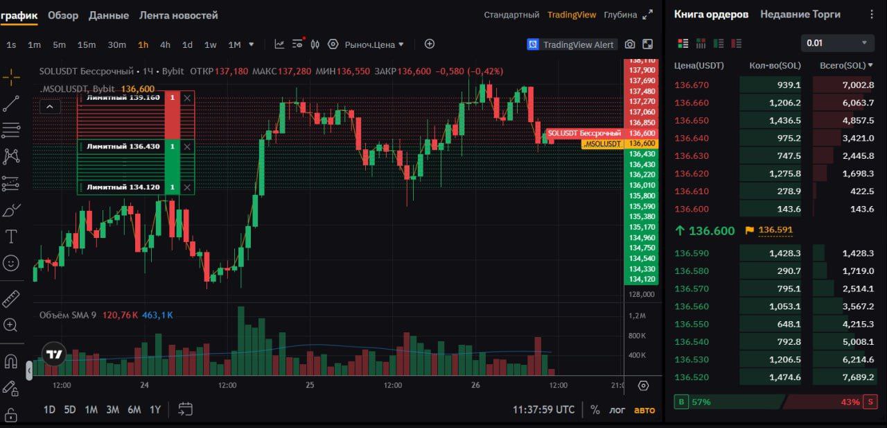 GridPulse Pro — торговый интерфейс